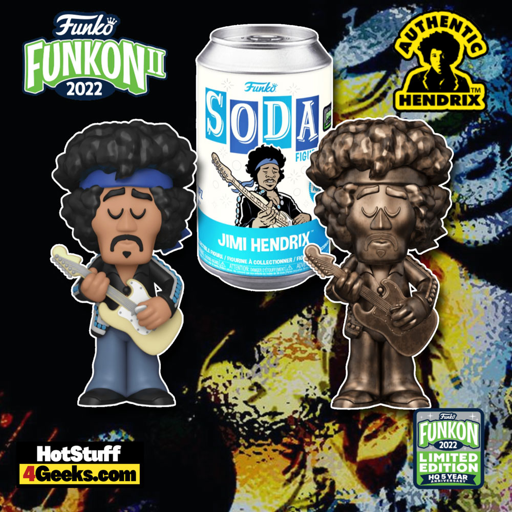 Funko SODA! Jimi Hendrix Funko SODA Vinyl Figure – FunKon II 2022 and Funko Shop Exclusive