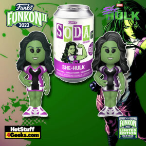 Funko SODA! Marvel Studios - She-Hulk Funko SODA Vinyl Figure With Metallic Chase – FunKon II 2022 and Funko Shop Exclusive
