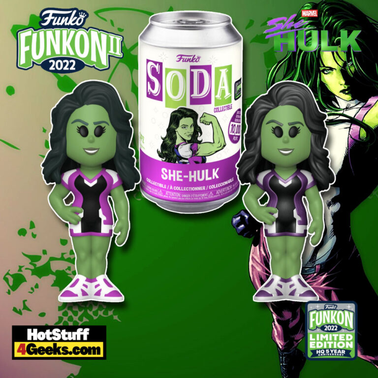 Funko SODA! Marvel Studios - She-Hulk Funko SODA Vinyl Figure With Metallic Chase – FunKon II 2022 and Funko Shop Exclusive