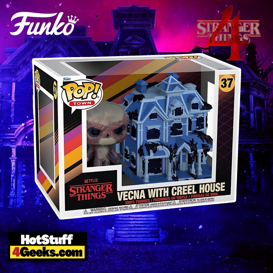 Funko Pop! Town - Stranger Things Season 4: Vecna with Creel House Funko Pop! Town Vinyl Figure.