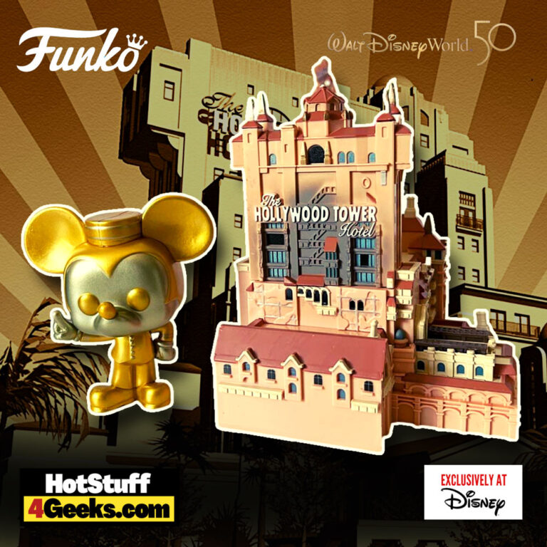 Funko Pop! Town: Walt Disney World 50th Anniversary – Hollywood Tower Hotel and Mickey Mouse Funko Pop! Town! Vinyl Figure – Disney Exclusive.