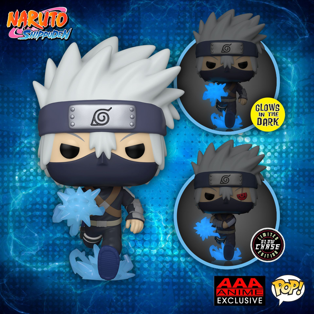 Funko Pop! Animation: Naruto - Young Kakashi Hatake with Chidori Glow-in-the-Dark (GITD) Chase Funko Pop! Vinyl Figure – AAA Anime Exclusive