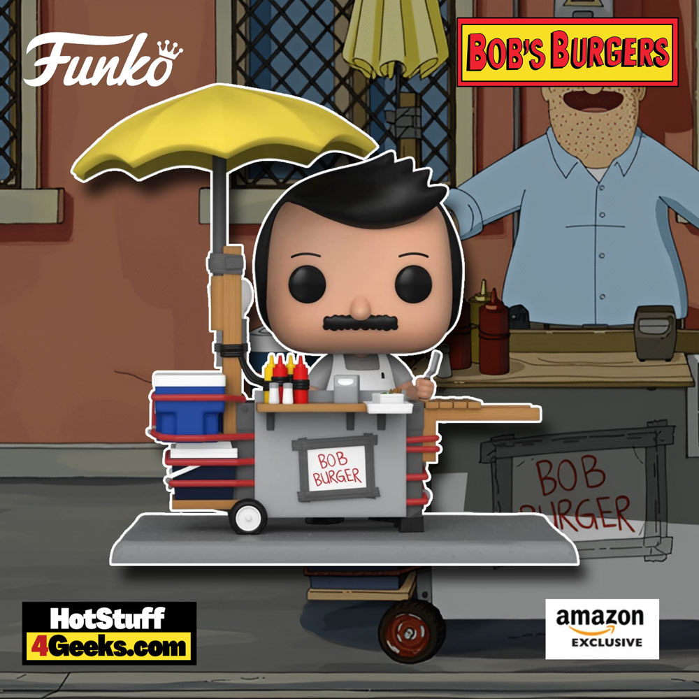 Funko Pop! Deluxe: Bob's Burgers - Bob with Burger Cart Funko Pop! Deluxe Vinyl Figure - Amazon Exclusive