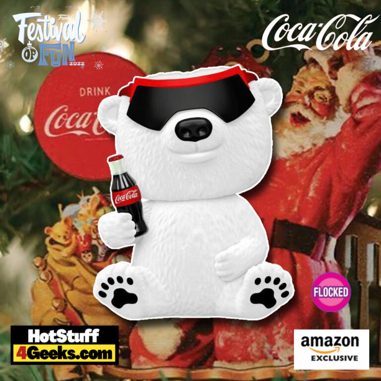 Funko Pop! Ad Icons: 90s Coca-Cola Polar Bear (Flocked) Funko Pop! Vinyl Figure - Amazon Exclusive (Funko Festival of Fun 2022)