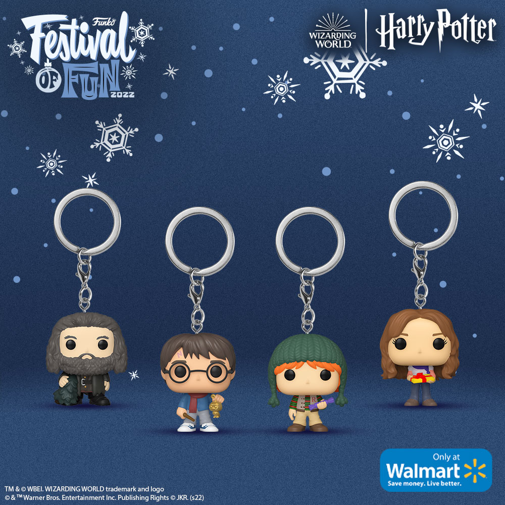 Funko Pop! and Tee: Happy Christmas Harry Potter Funko Pocket Pop! Vinyl Figure and keychains (Festival of Fun 2022)