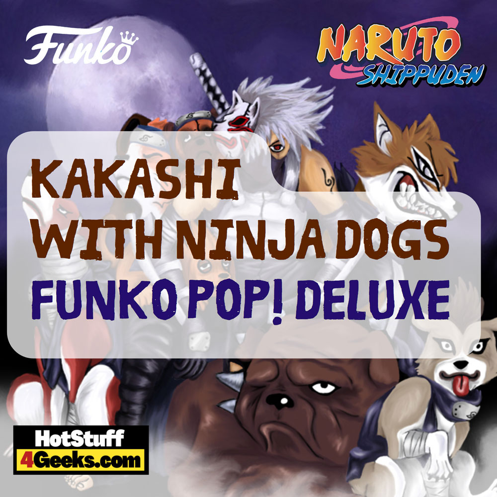 Funko Pop! Animation: Naruto Shippuden - Kakashi With Ninja Dogs Funko Pop! Deluxe Vinyl Figure Exclusive