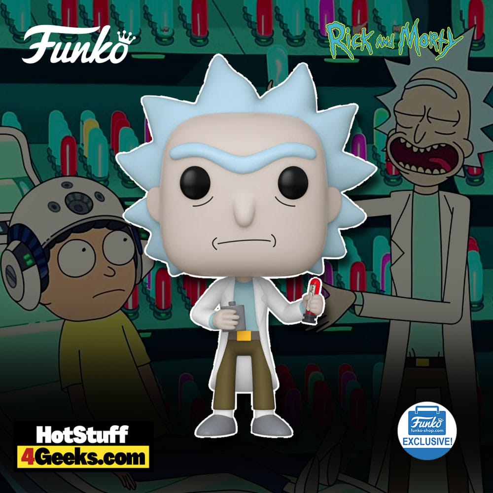 2022 NEW Rick and Morty – Rick with Memory Vial Funko Pop!