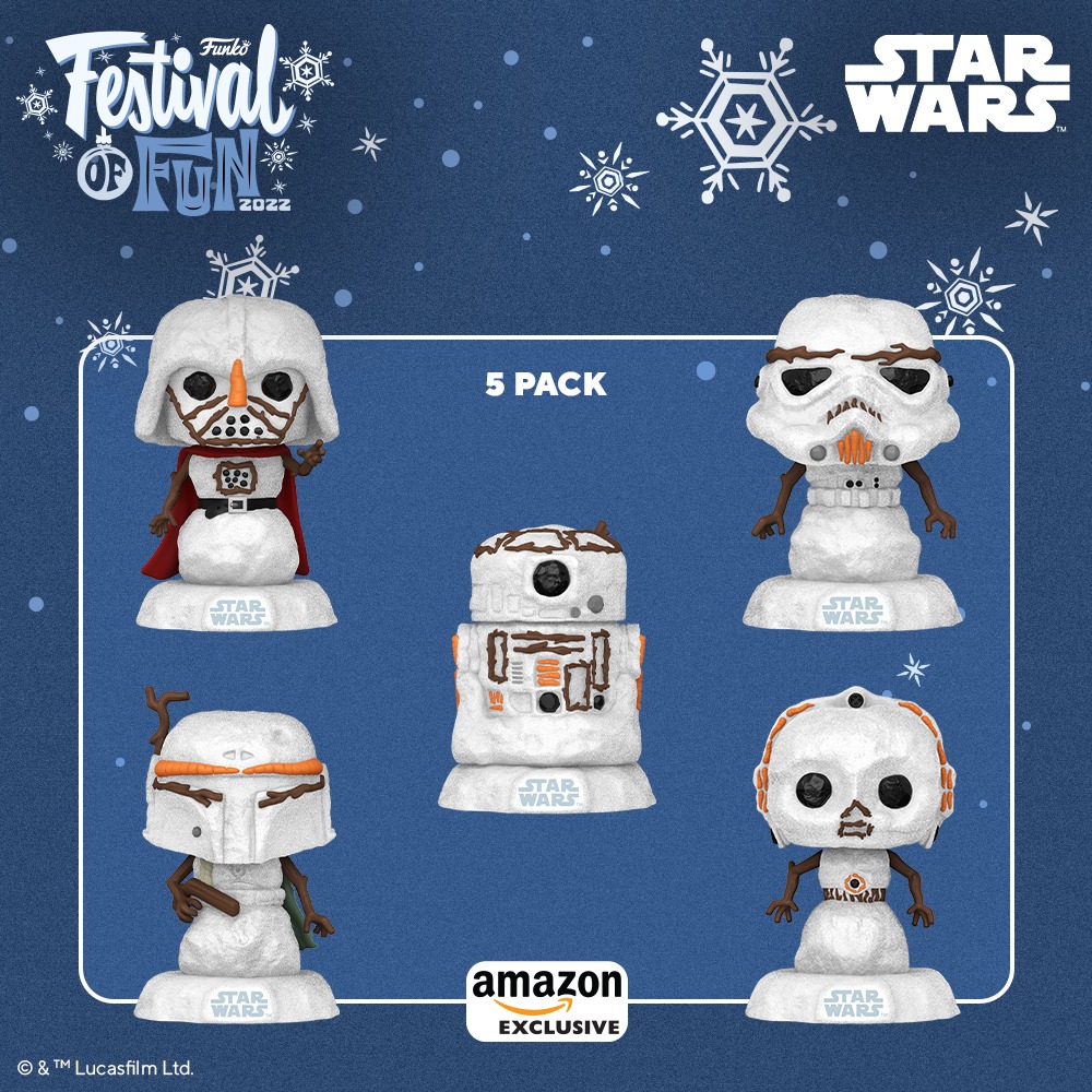 Funko Pop! Star Wars Holiday Snowman Funko Pop! Vinyl Figures (Festival of Fun 2022)