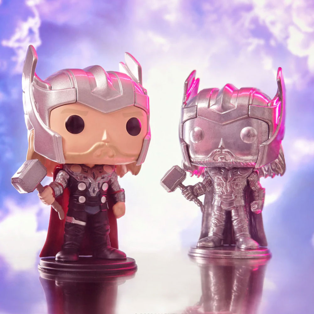 Funko Pop! Die-Cast: Marvel – Thor with Chase Funko Pop! Die-Cast Vinyl Figure – Funko Shop Exclusive