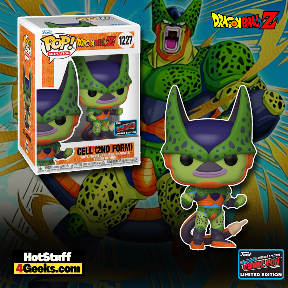 Funko POP! Animation: Dragon Ball Z – Cell Second Form Funko Pop! Vinyl Figure – NYCC 2022 and GameStop Exclusive