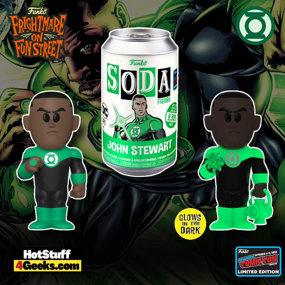 Funko NYCC 2022 John Stewart Funko SODA w/ Glow CHASE