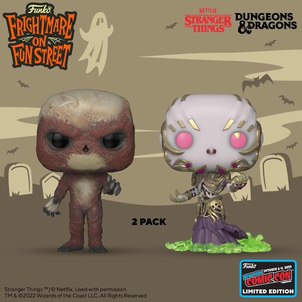 Funko POP! Dungeons & Dragons and Stranger Things Vecna 2 Pack Funko Pop! Vinyl Figure – NYCC 2022 and Funko Shop Exclusive