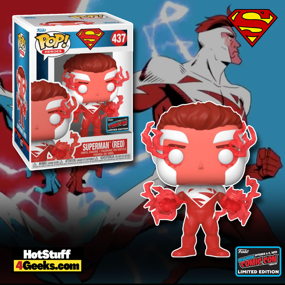 Funko POP! Heroes: DC – Superman (Red) Funko Pop! Vinyl Figure – NYCC 2022 and Amazon Exclusive