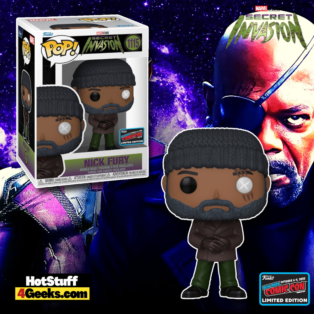 Funko POP! Television: Marvel Studios' Secret Invasion – Nick Fury Funko Pop! Vinyl Figure – NYCC 2022 and Funko Shop Exclusive