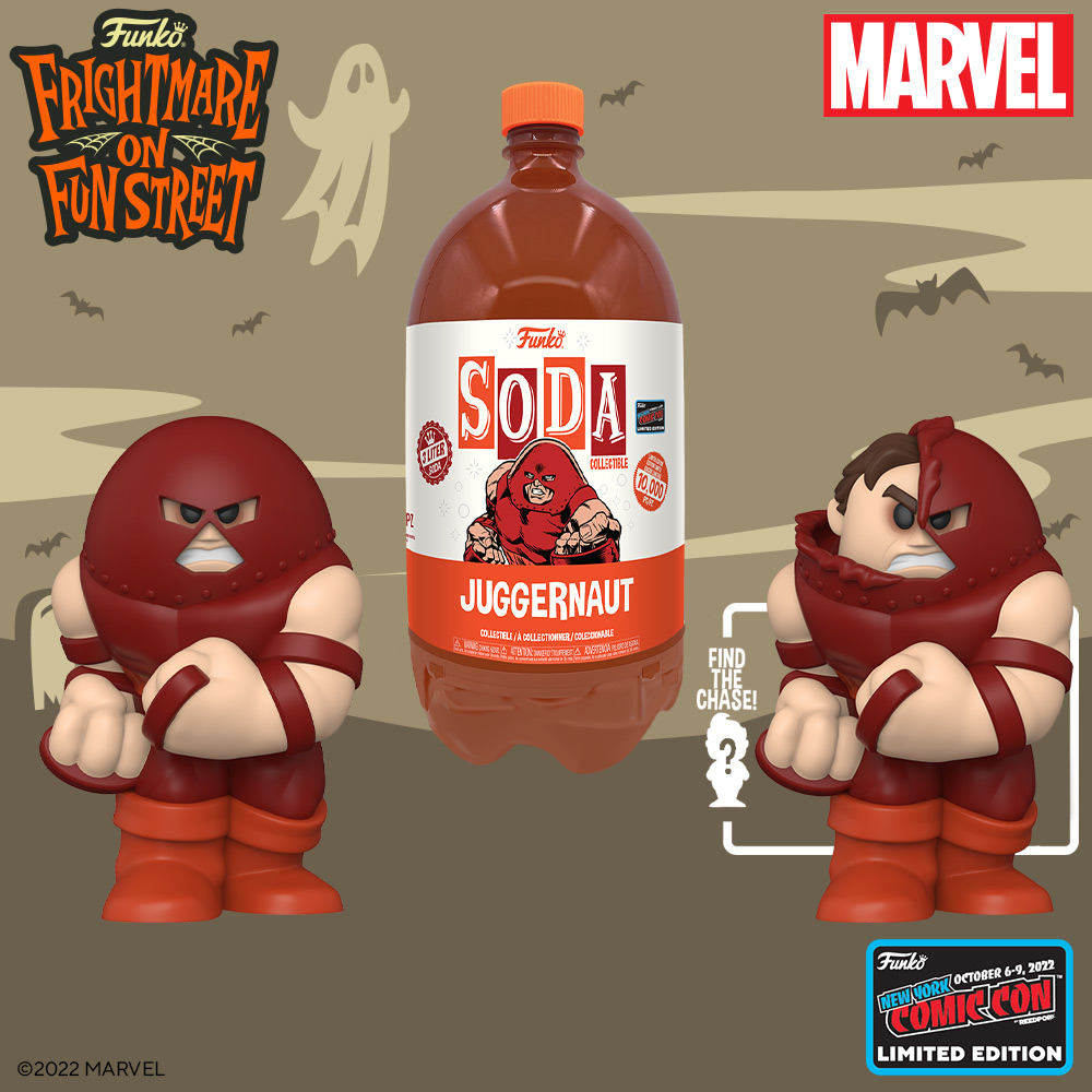 Funko SODA 3-Liter: X-Men - Juggernaut Funko SODA 3-Liter Vinyl Figure with CHASE – NYCC 2022 and Funko Shop Exclusive