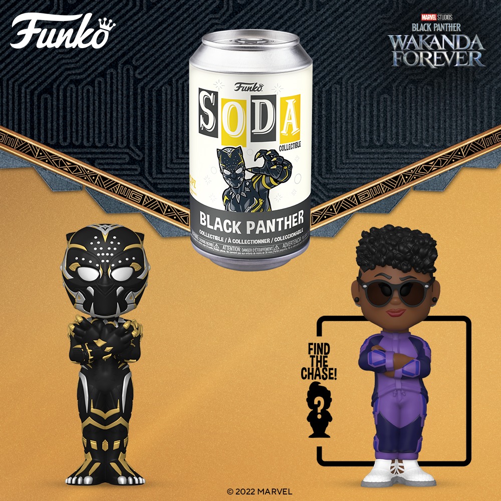 Black Panther - Black Panther Wakanda Forever Funko Vinyl Soda with Chase