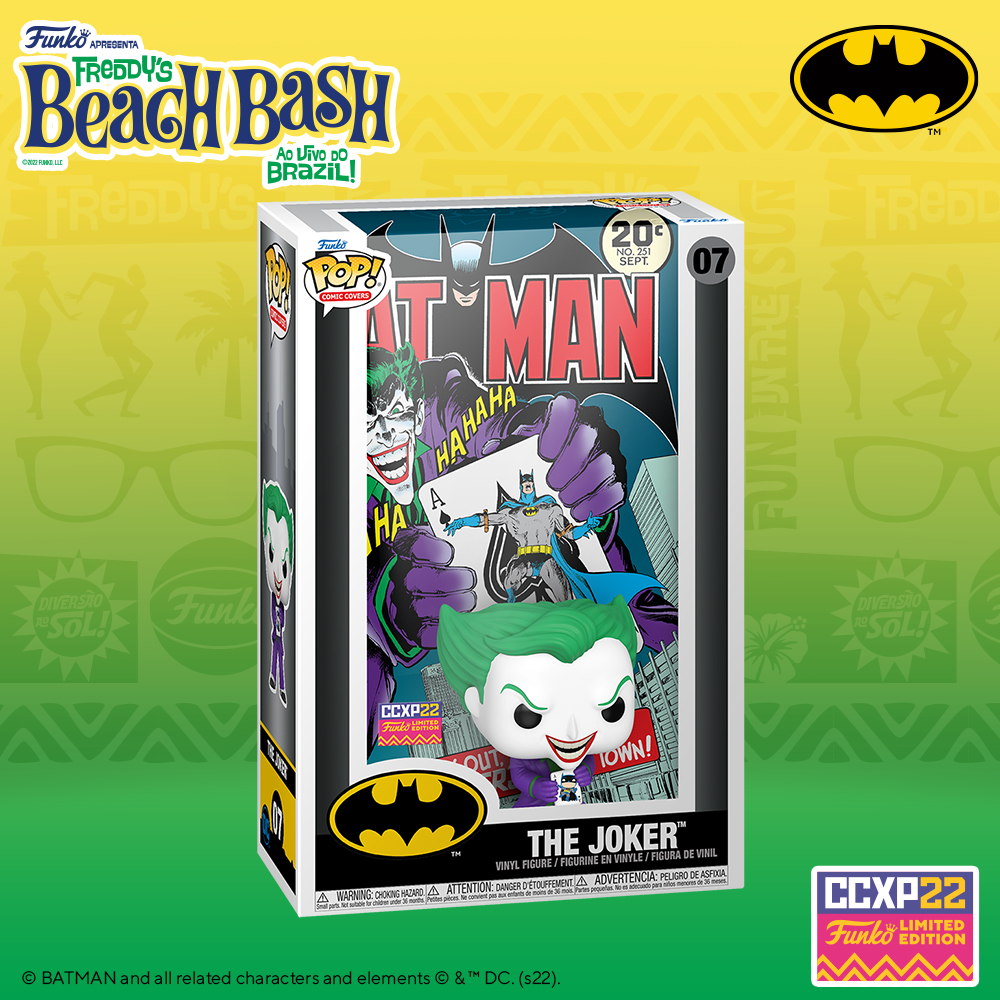 Funko POP! Comic Covers: DC - The Joker (Back in Town) Funko Pop! Comic Cover Vinyl Figure – 2022 Comic Con Experience CCXP, 2022 Winter Convention, and Walmart Exclusive