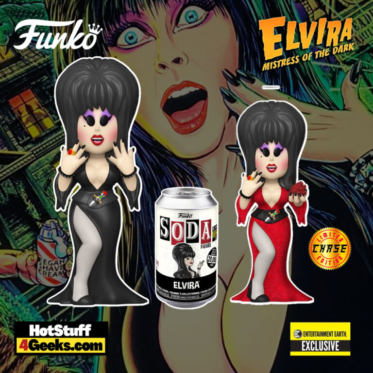 Funko Soda: Elvira Funko Vinyl Soda Figure - Entertainment Earth Exclusive