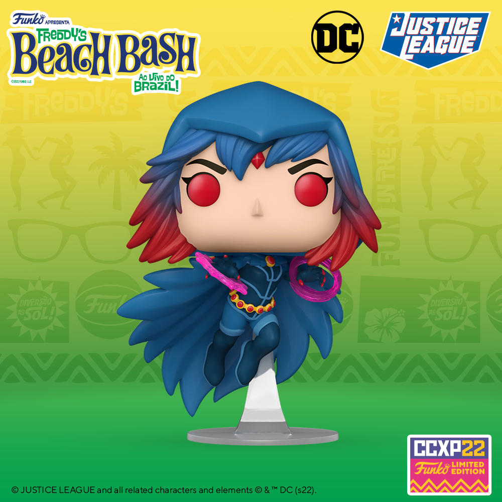 Funko POP! DC Heroes - Justice League - Raven Funko Pop! Vinyl Figure – 2022 Comic Con Experience CCXP, 2022 Winter Convention, and Amazon Exclusive