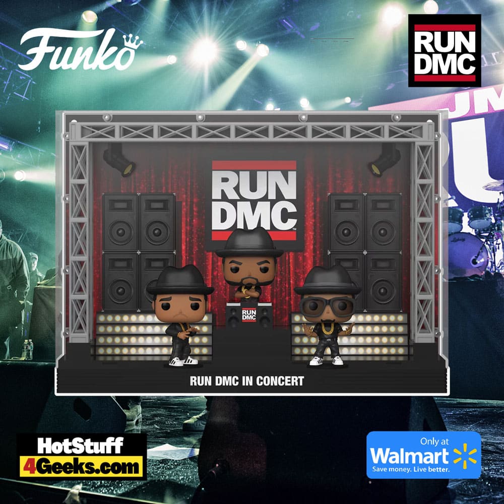 Funko Pop! Moment Deluxe: Run-D.M.C. Vinyl Figures (2022 Limited Edition  Walmart Exclusive) 