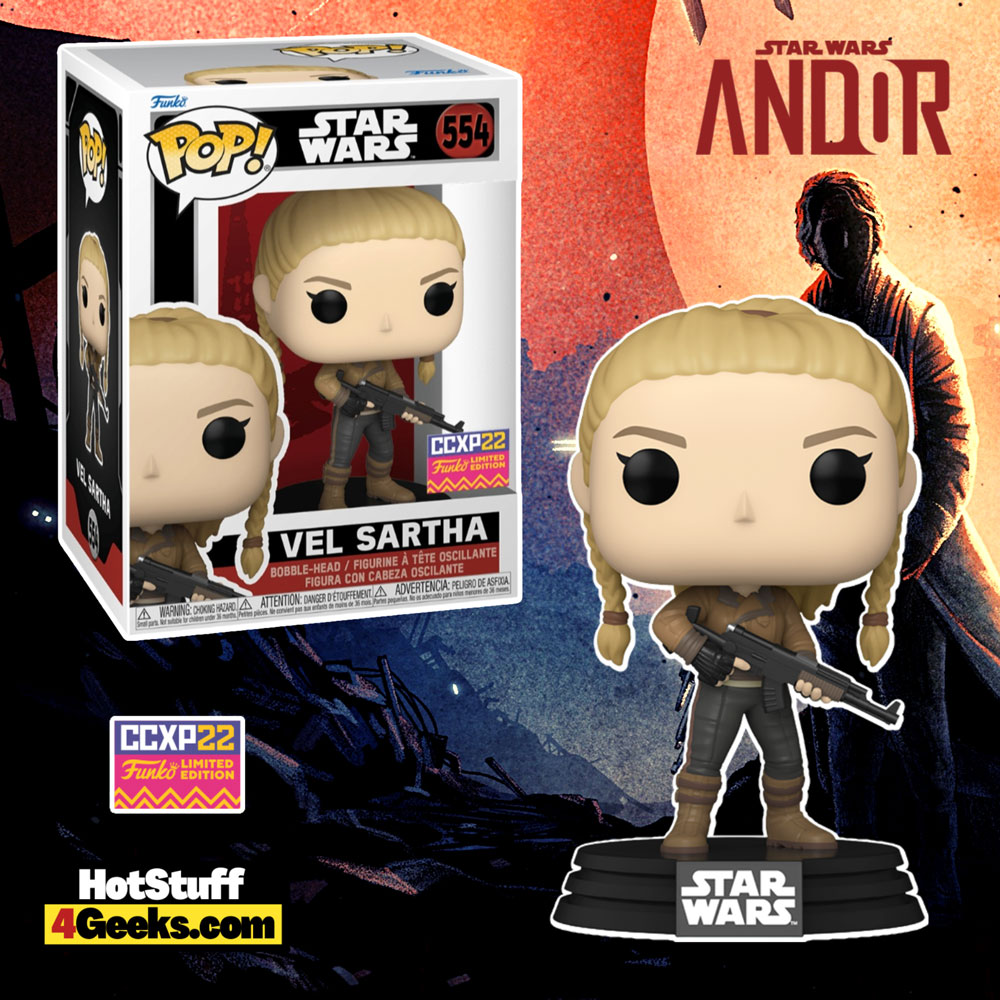 Funko POP! Star Wars Andor - Vel Sartha Funko Pop! Vinyl Figure – 2022 Comic Con Experience CCXP, 2022 Winter Convention, and Funko Shop Exclusive