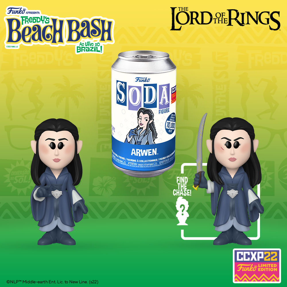 Funko Soda! The Lord of the Rings - Arwen with Sword Drawn CHASE Funko Vinyl Soda Figure – 2022 Comic Con Experience CCXP, 2022 Winter Convention, Barnes &Nobles, and BAM Exclusive