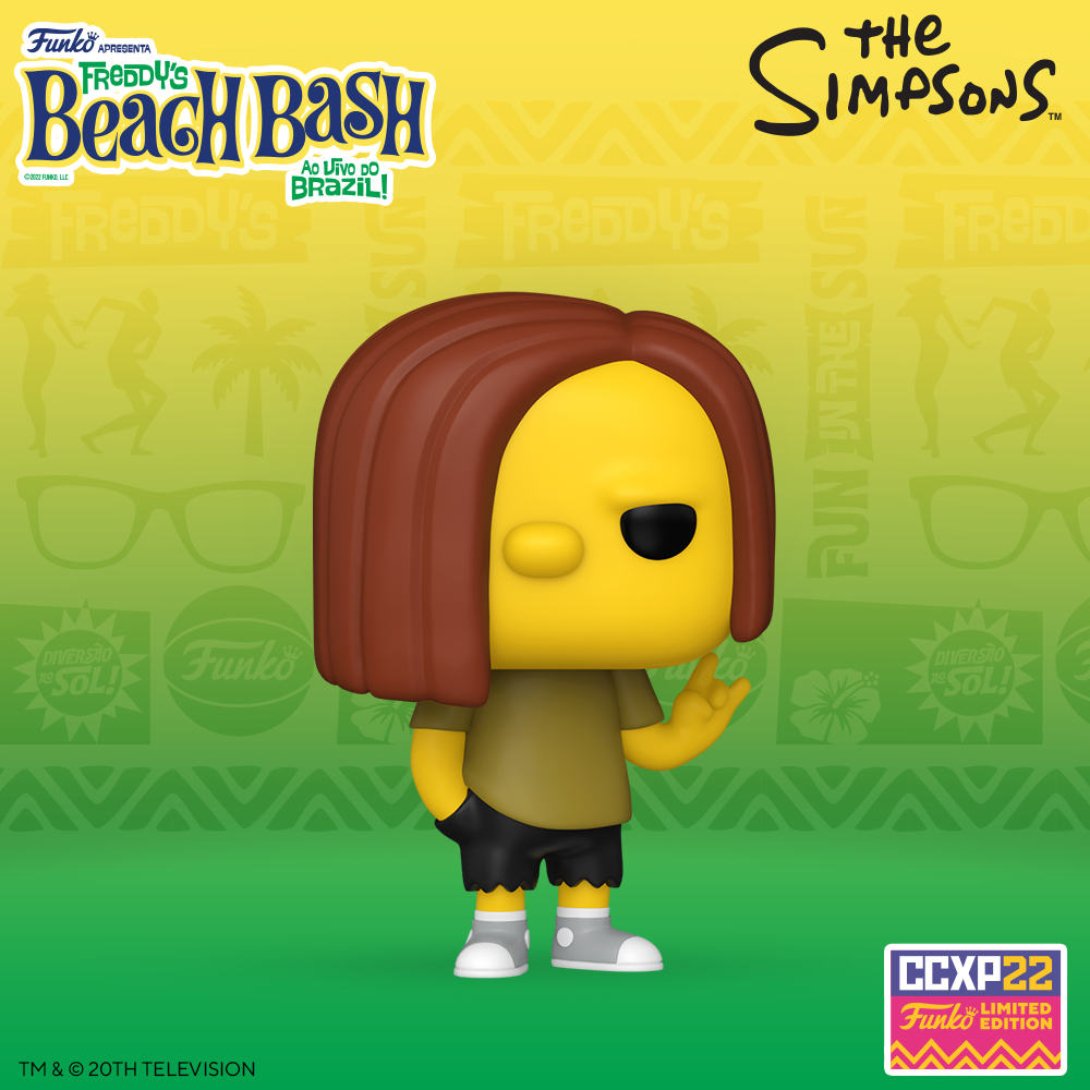 Funko POP! Television: The Simpsons - Dolph Starbeam Funko Pop! Vinyl Figure – 2022 Comic Con Experience CCXP, 2022 Winter Convention, and Funko Shop Exclusive