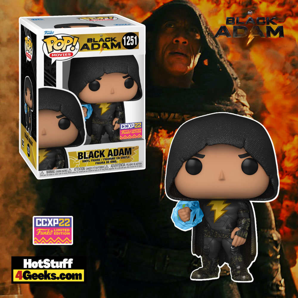 Funko POP! Black Adam - Black Adam Pop! Vinyl Figure – 2022 Comic Con Experience CCXP, 2022 Winter Convention, and Amazon Exclusive