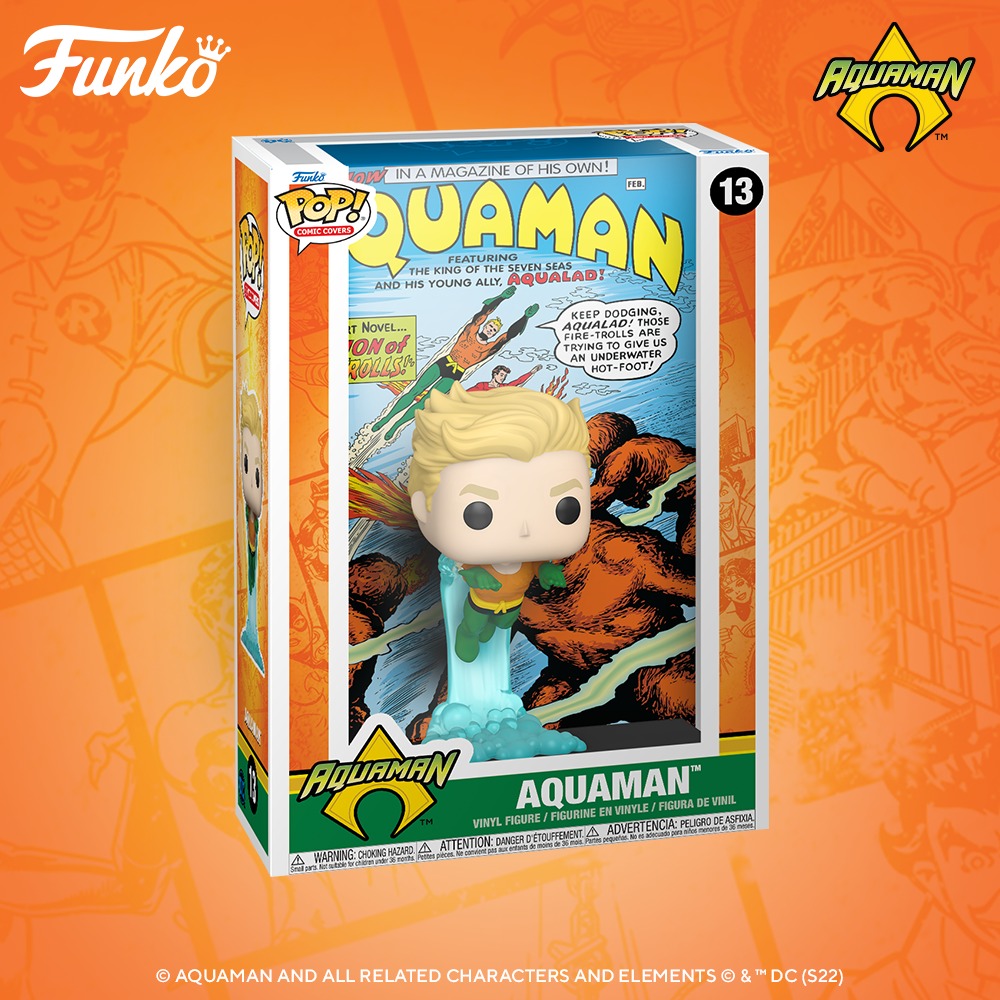 Funko Pop! Comic Covers - Aquaman (Aquaman #1 - 1962) Funko Pop! Cover Vinyl Figure