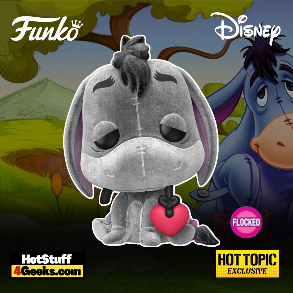 2022 NEW Disney: Eeyore Flocked Funko Pop! HT Exclusive