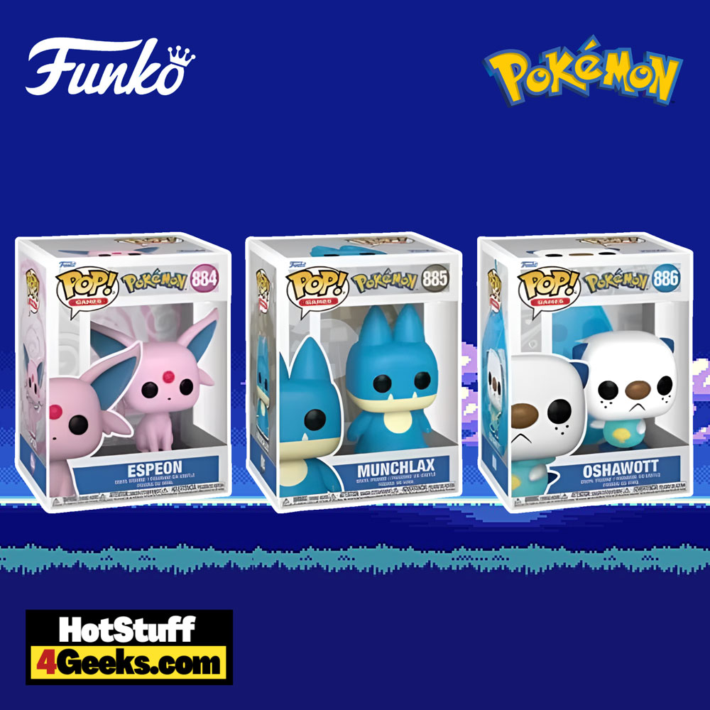 Funko Pop! Animation: Pokémon: Espeon, Oshawott, Munchlax Funko Pop! Vinyl Figures