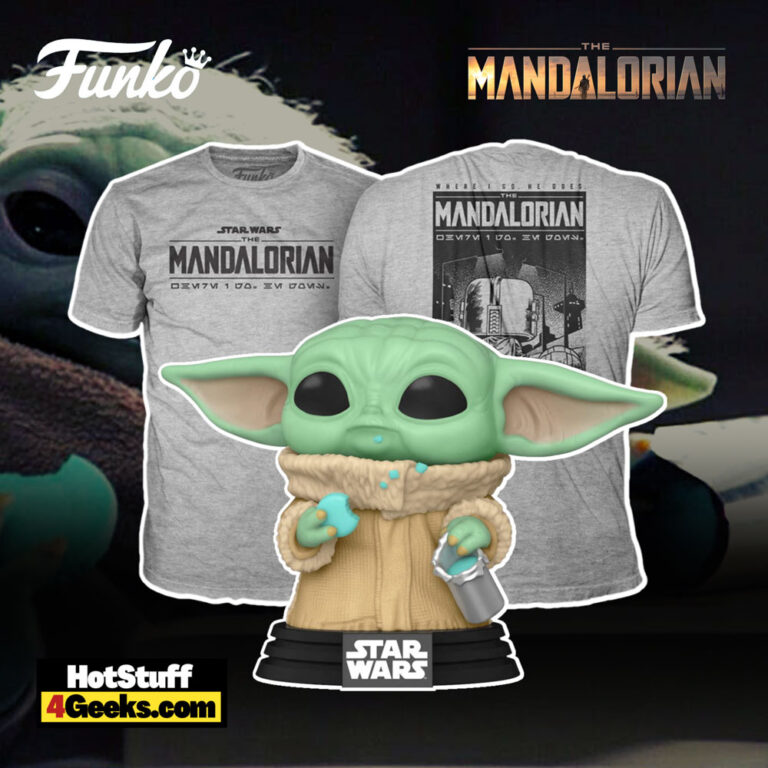 2022 NEW The Mandalorian - Grogu With Cookies Funko Pop! Tee