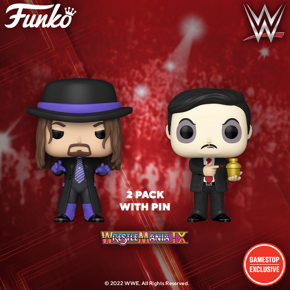 Funko The Undertaker & Paul Bearer WrestleMania IX Two-Pack POP! Vinyl  Figure Set