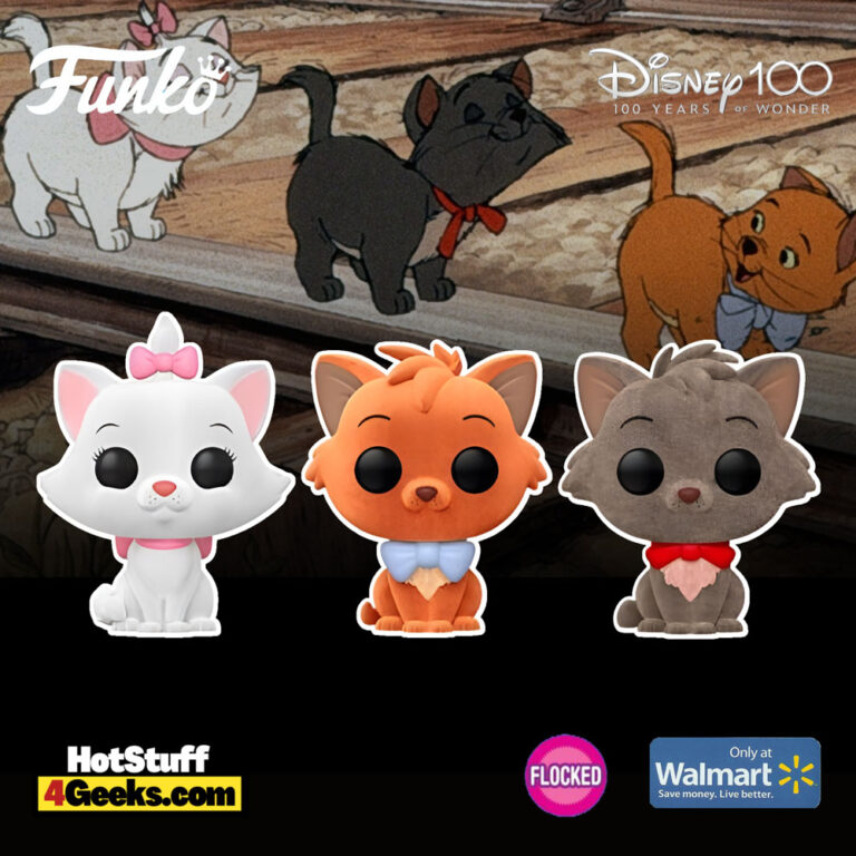 Funko Pop! Disney 100th Anniversary: Aristocats Flocked 3-Pack (Marie, Toulouse, and Berlioz) Funko Pop! Vinyl Figures - Walmart Exclusive (Funko Fair 2023)