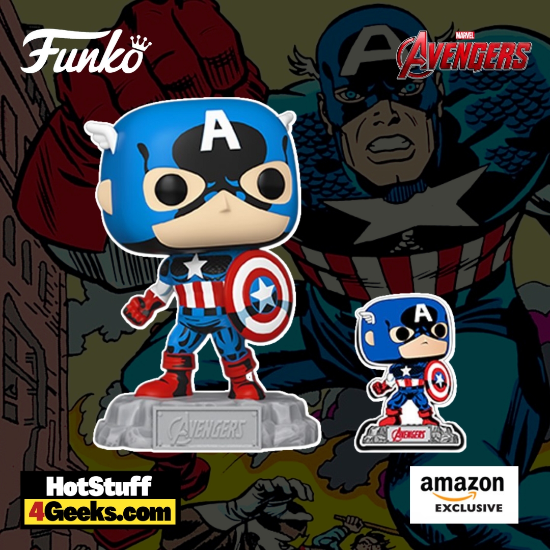 2023 Avengers 60th: Comic Captain America Funko POP! & Pin