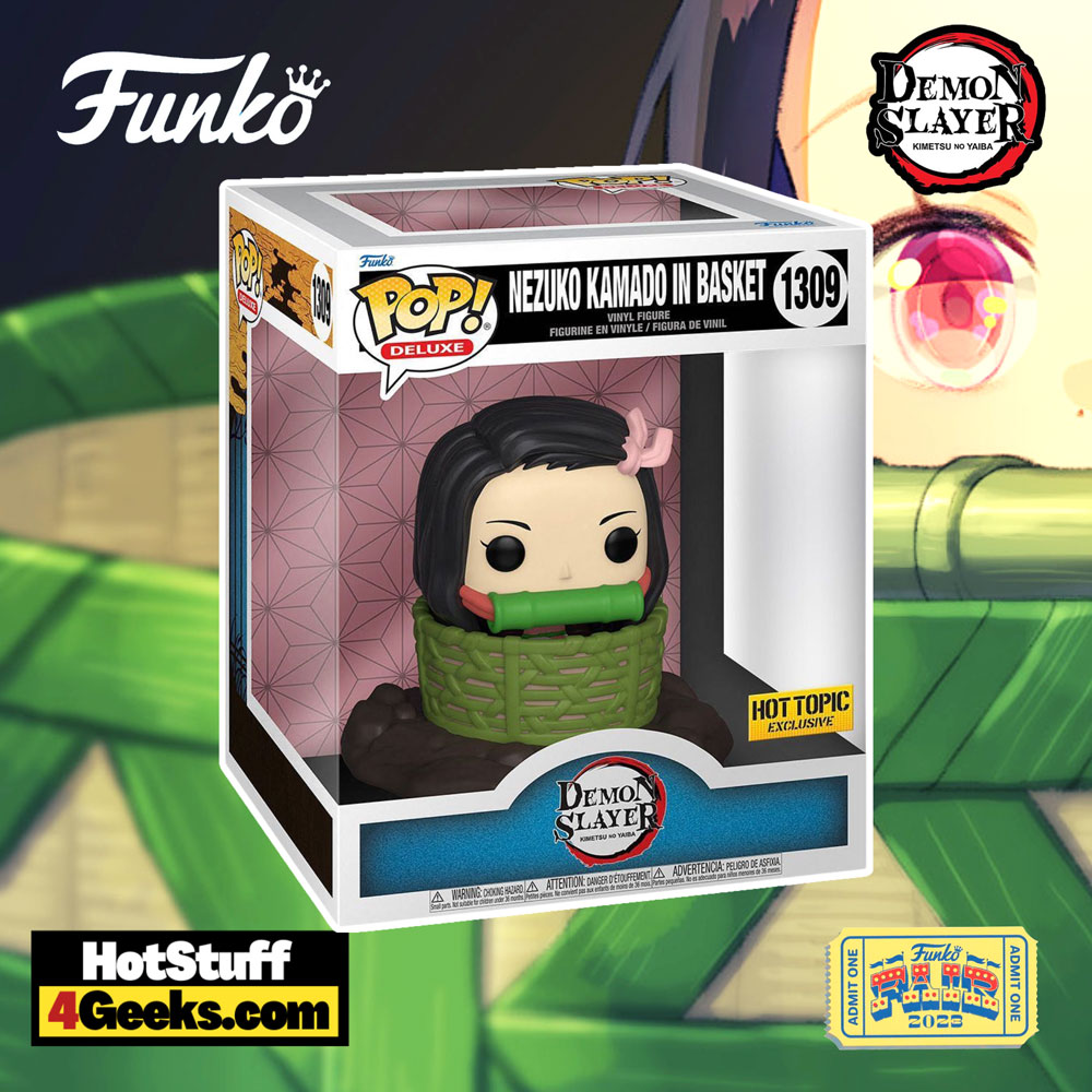 Funko Pop! Demon Slayer: Nezuko in Basket Funko Pop! Vinyl Figure - Hot Topic Exclusive (Funko Fair 2023)