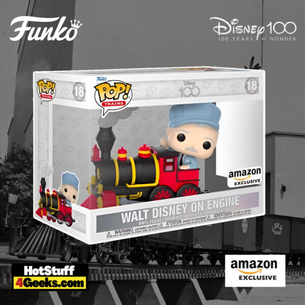 2023 Disney 100 Years: Walt Disney on Engine Train Funko Pop!