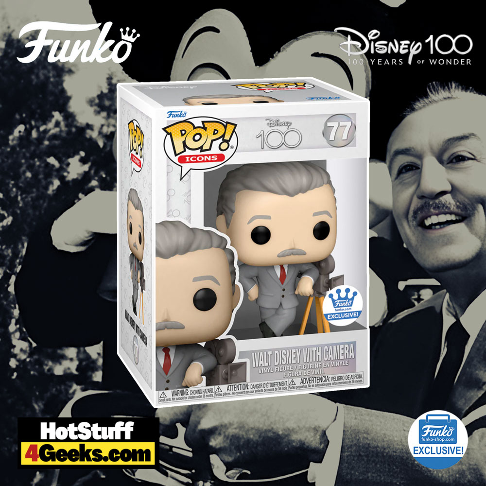 Funko Pop! Disney 100th Anniversary: Walt Disney with Camera Funko Pop! Vinyl Figure – Funko Shop Exclusive (Funko Fair 2023)