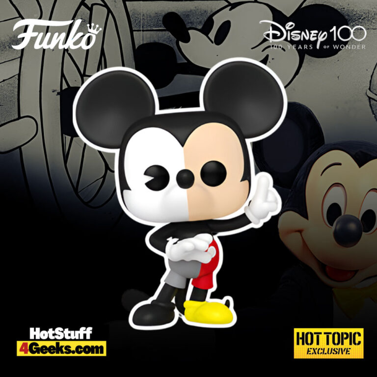 Funko Pop! Disney 100th Anniversary: Mickey Mouse (Split Color) Funko Pop! Vinyl Figure - Hot Topic Exclusive