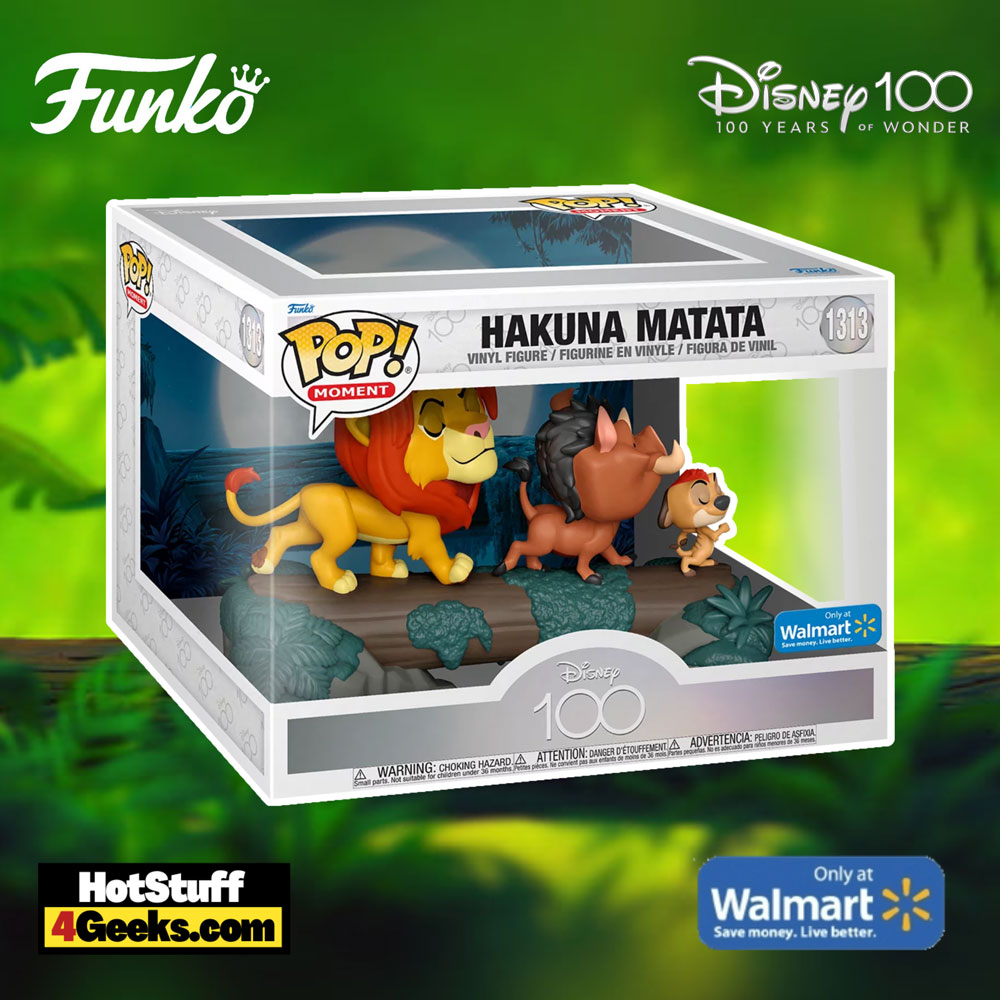 Funko Pop! Disney 100th Anniversary: The Lion King - Hakuna Matata Funko Pop! Movie Moment - Walmart Exclusive