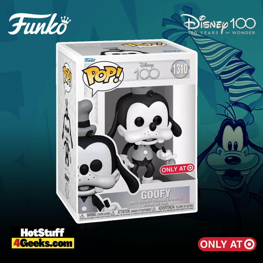 Funko Pop! Disney 100th Anniversary: Vintage Goofy (Black & White) Funko Pop! Vinyl Figure - Target Exclusive