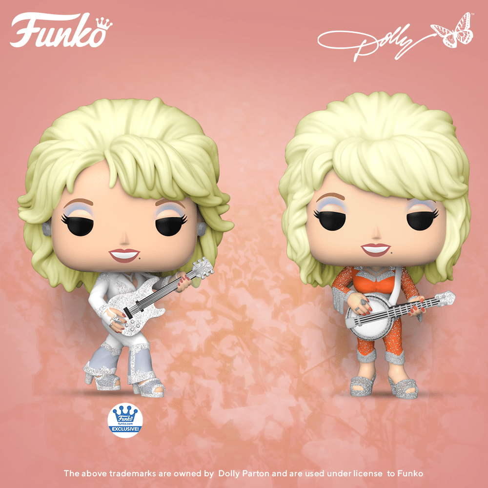 Funko Pop! Rocks: Dolly Parton in Orange & White Pantsuit Funko Pop! Vinyl Figures