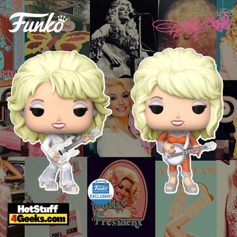 Funko Pop! Rocks: Dolly Parton in Orange & White Pantsuit Funko Pop! Vinyl Figures