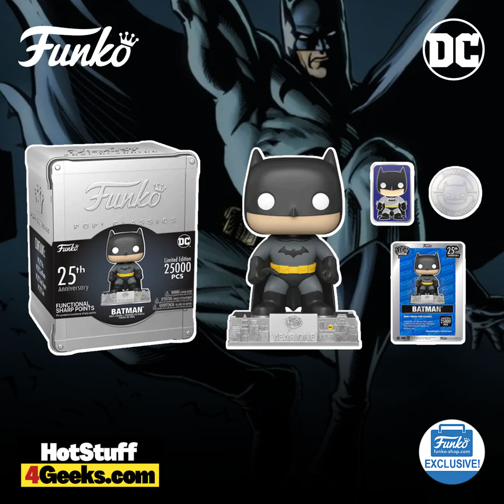 Funko Pop! Classics: DC Comics - Funko 25th Anniversary: Batman Funko Pop! Vinyl Figure - Funko Shop Exclusive