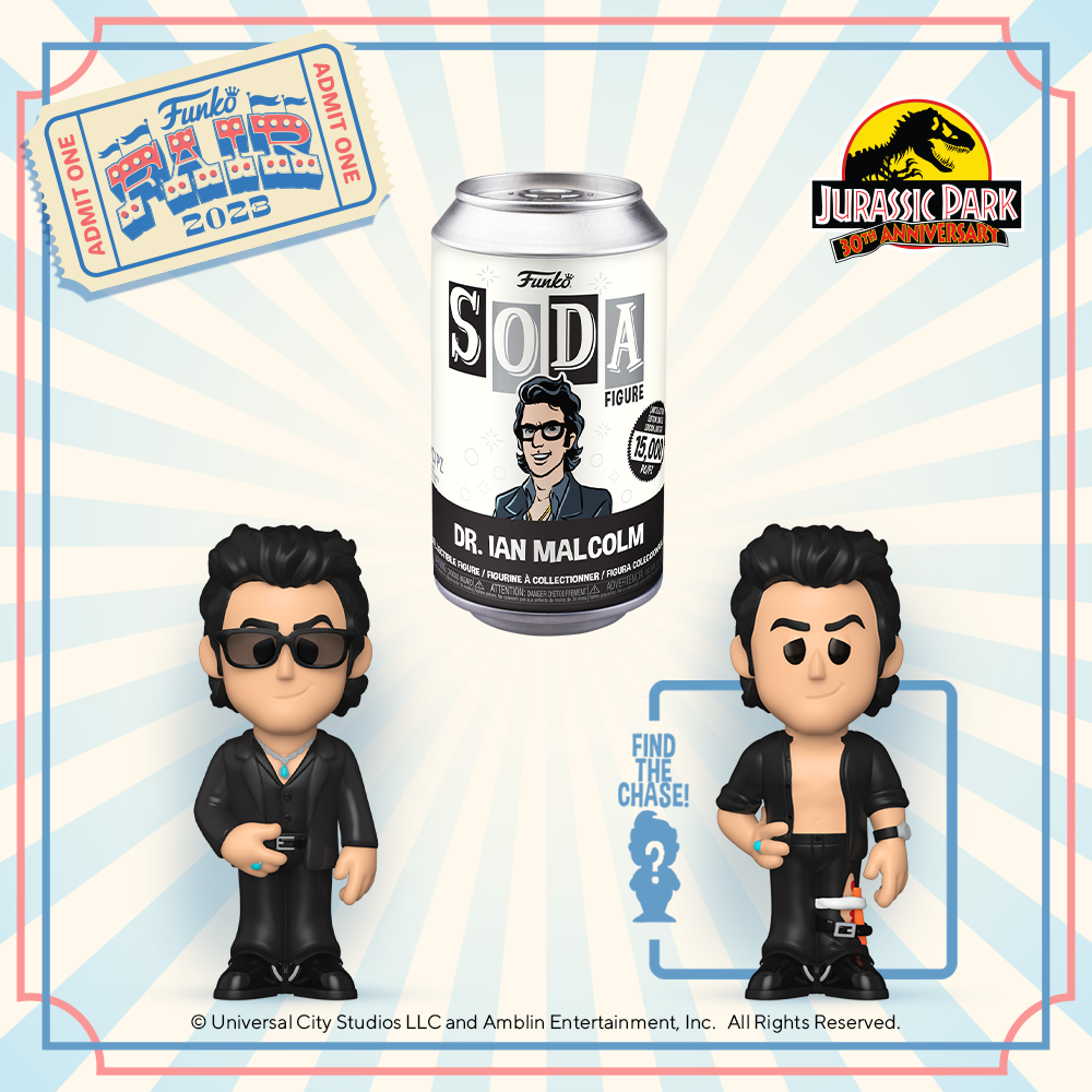 Jurassic Park Ian Malcolm Funko Vinyl Soda Figure