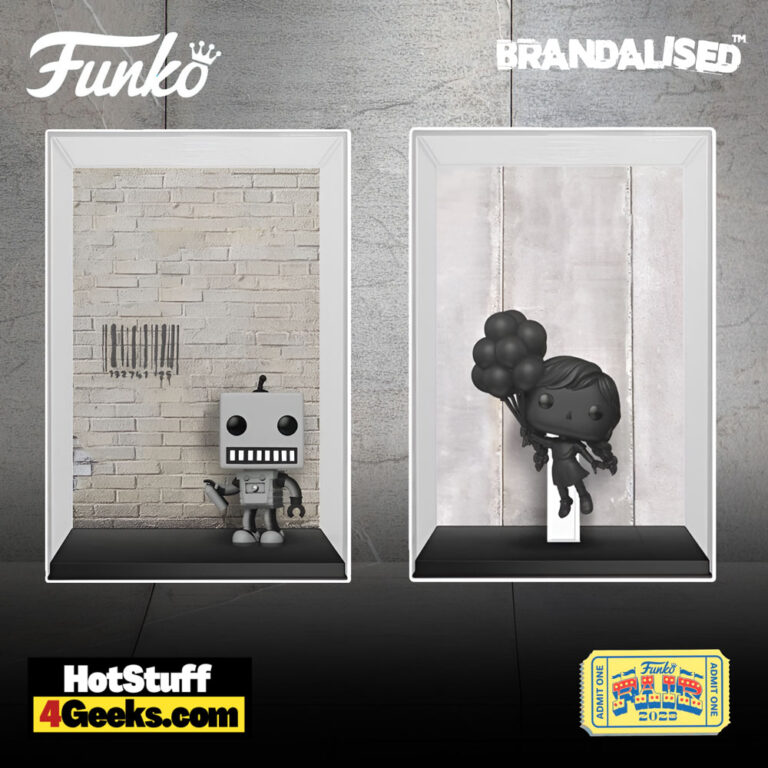 Funko Pop! Art - Brandalised Funko Pop! Vinyl Figures -  Tagging Robot & Flying Balloon Girl (Funko Fair 2023)