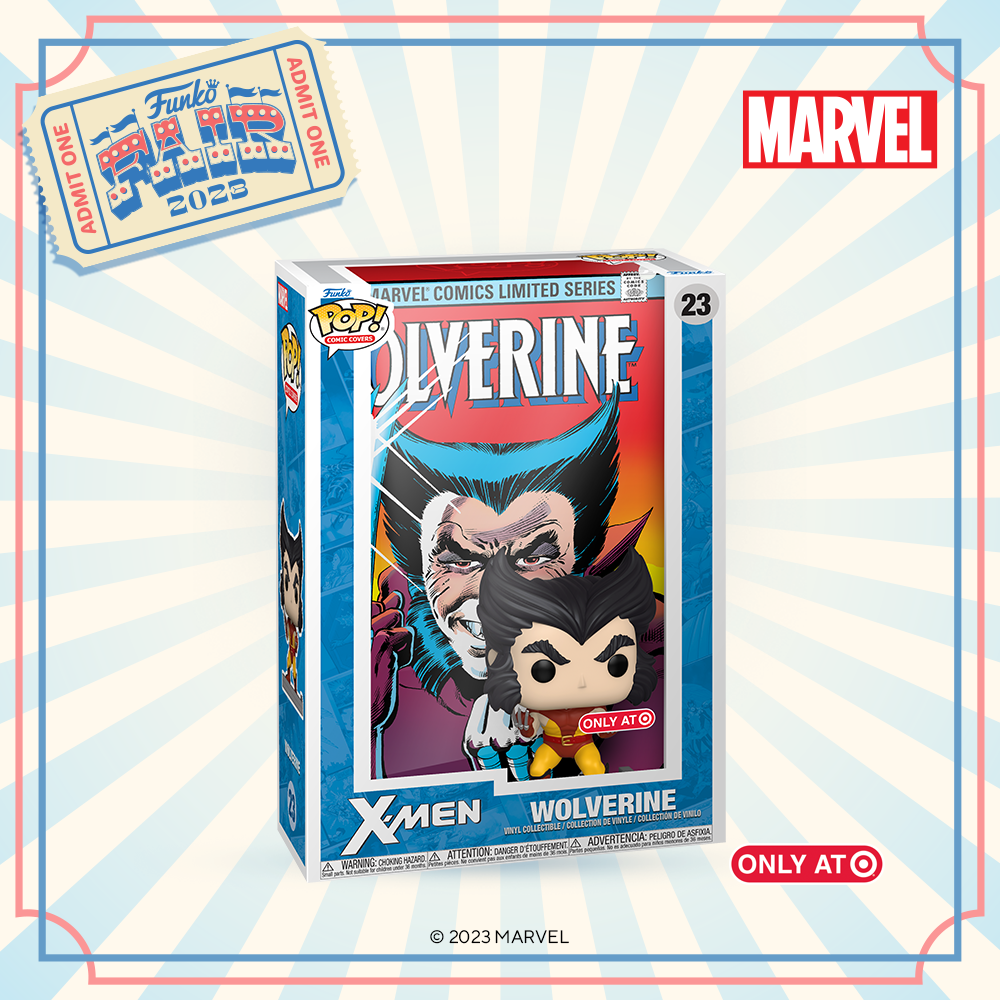 Funko POP! Comic Cover: X-Men - Wolverine (Wolverine (1982) #1 issue) Funko Pop! Comic Cover Vinyl Figure - Target Exclusive (Funko Fair 2023)