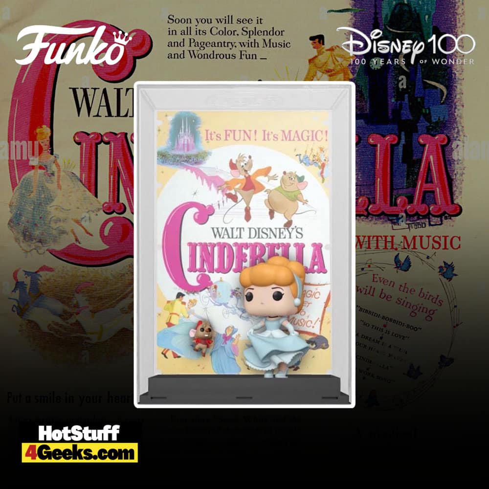 Funko Pop! Disney 100th Anniversary:  Cinderella with Jaq Funko Pop! Movie Poster