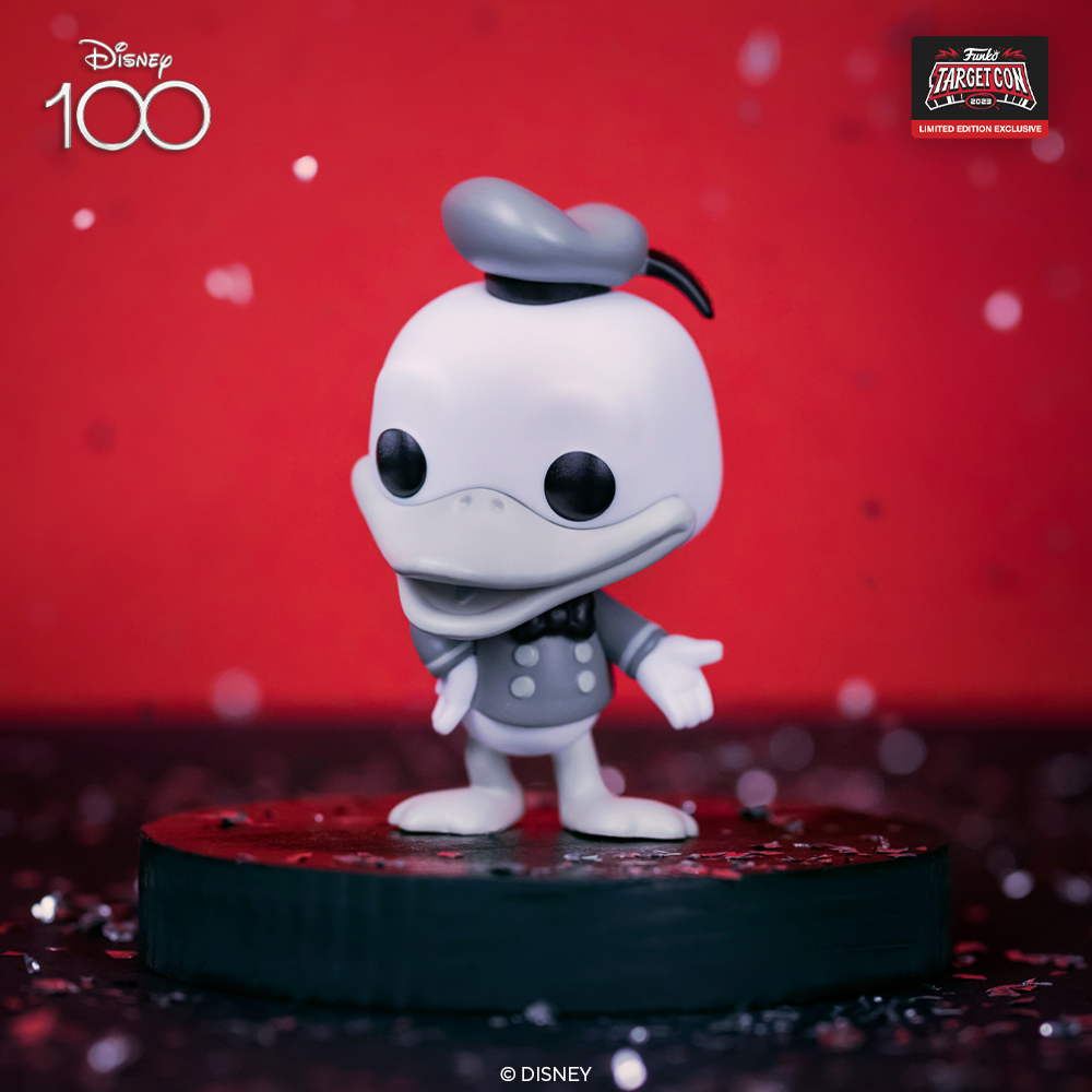 Funko Pop! Disney 100th Anniversary: Vintage Donald Duck (Black & White) Funko Pop! Vinyl Figure - Target-Con 2023 exclusive
