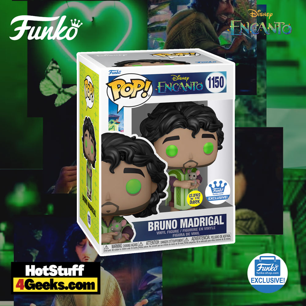 Funko Pop! Disney Encanto Bruno Madrigal 2023 Holiday Exclusive  Glow-in-the-Dark Viny Figure - BoxLunch Exclusive